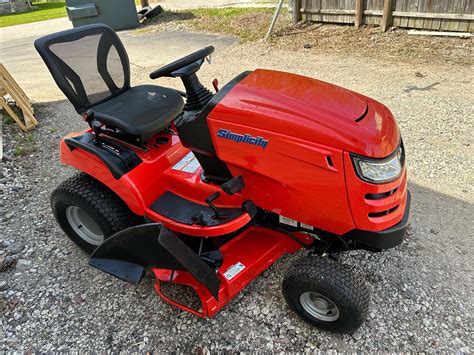 48 Simplicity Broadmoor Riding Garden Tractor Low Hours Like New Lawn Mowers For Sale