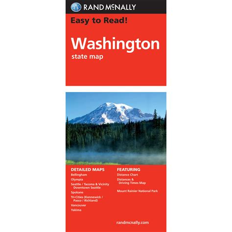 Rand Mcnally Easy To Read State Folded Map Washington