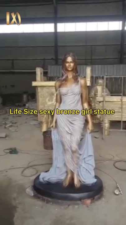 Ideal Arts Modern Art Metal Garden Decoration Life Size Bronze Naked