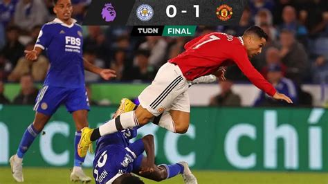 Manchester Vence Como Visitante A Leicester Con Un Cristiano Y Casemiro