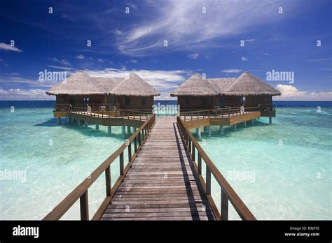 North Male Atoll Maldives Bungalows Pont Mer Ciel Assombri Island State