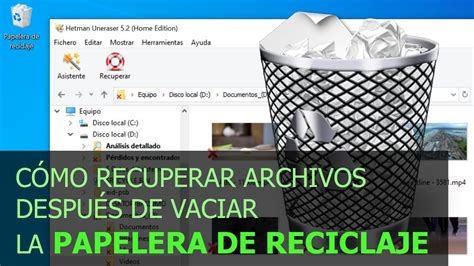 Recupere Archivos Despu S De Vaciar La Papelera De Reciclaje O Usando