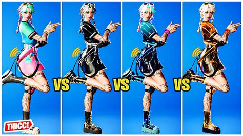 Fortnite Selene Skin Showcase Thicc 🍑 Elsyian Vs Aeon Vs Halcyon Style 😘 Best Tiktok Emotes