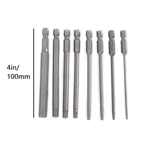 8 Piece Set Of Inner Hexagonal Wrench Drill Bit Metric Electric