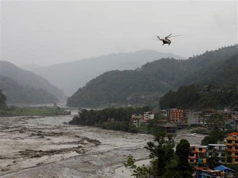 glacial outburst suspected    flash floods  central nepal