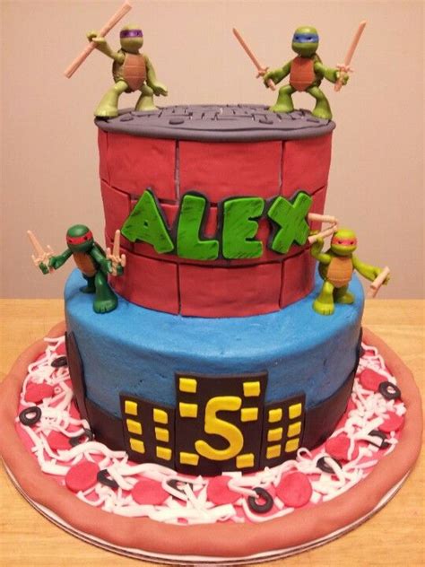 Tmnt Teenage Mutant Ninja Turtles Birthday Cake Ninja Turtle Birthday