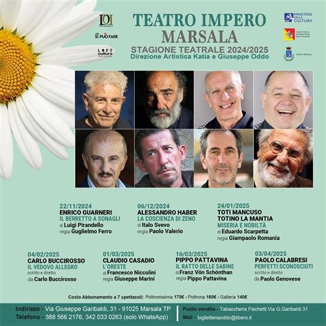 Teatro Impero Di Marsala A Novembre Prende Il Via La Nuova Rassegna