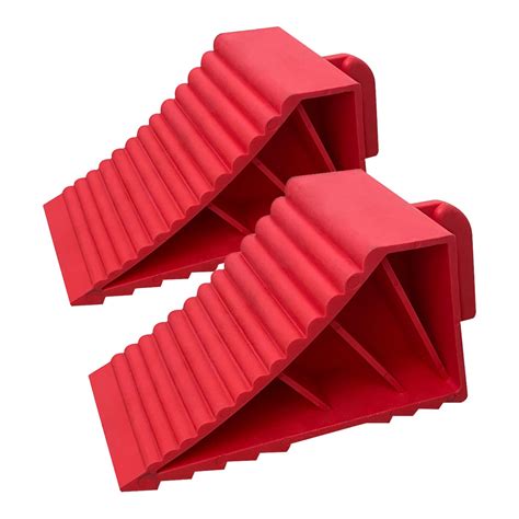 Gt 02p Heavy Duty Plastic Tpr Rubber Trailer Wheel Chock Wedge