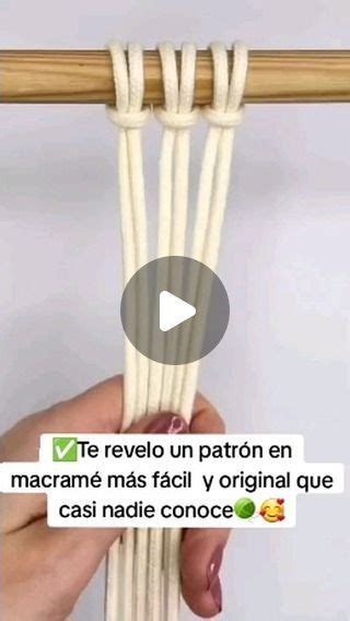 Artes con Macramé on Instagram Patrón Fácil y Original en Macramé