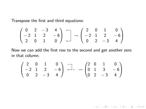 Lesson 9 Gaussian Elimination Ppt