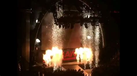 Wwe Raw 2016 Pyro Youtube