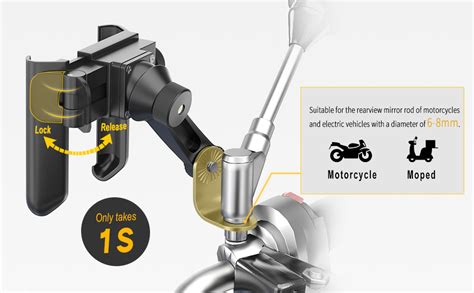 Grefay Soporte M Vil Moto Desmontaje R Pido S Para Soporte Telefono