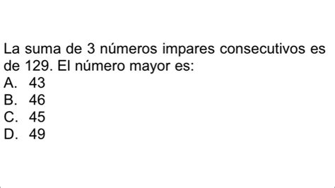 Ejercicios Hallar Números Consecutivos Impares Youtube