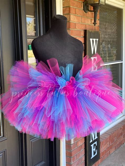 Purple Turquoise And Fuchsia Adult Tutu Maternity Tutu Etsy