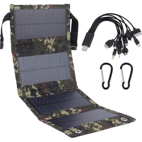 Chargeur Solaire Panneau Solaire Portatif De Silicium Monocristallin