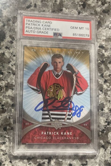 Patrick Kane Autographed Signed Chicago Autograph 2007 UDA Rookie Card ...