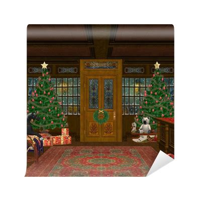 Wall Mural santas workshop - PIXERS.US