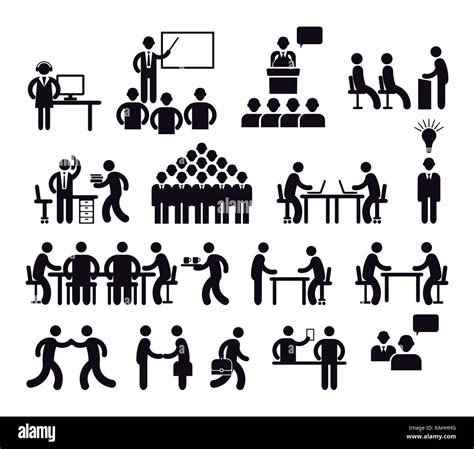 Workplace Concept Pictogram Illustration Stock Vector Image And Art Alamy