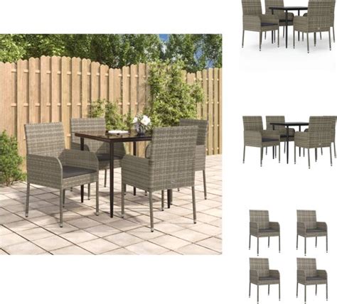 Vidaxl Tuinset Tuinstoel Tafel X X Pe Rattan Tuinset Bol