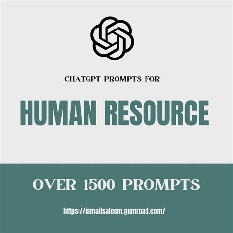 ChatGPT Prompts For Human Resource HR