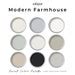 Modern Farmhouse Valspar Paint Palette House Color Palette Etsy