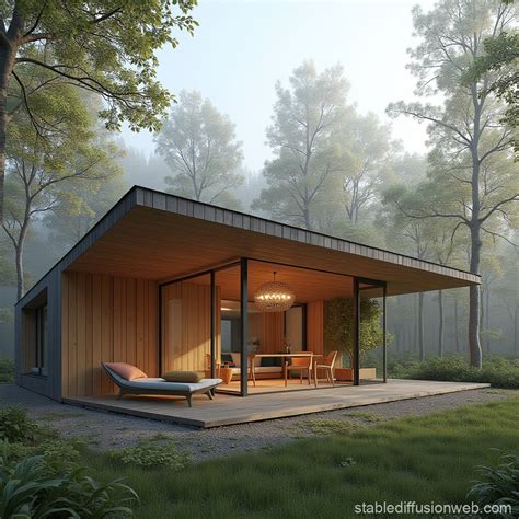 Norman Fosters Cottage Architecture Stable Diffusion Online