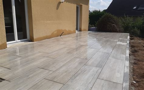 Conception Terrasse En Dallage Multiformat Gr S C Rame Pavage Dallage