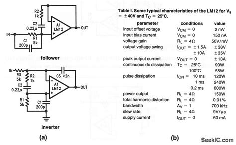 Poweropampfollowerinverter Amplifiercircuit Circuit Diagram