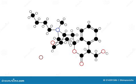 Hyoscine Butylbromide Molecular Structure 3d, Anticholinergic ...