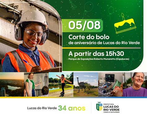 Aniversário de Lucas do Rio Verde terá distribuição de bolo nesta sexta