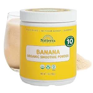 Amazon Natierra Banana Organic Smoothie Powder Usda Organic