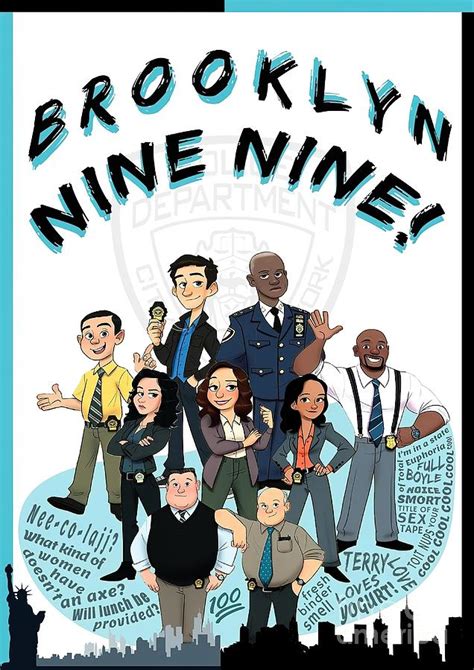 Brooklyn Nine Nine Artwork Painting By Damien Clarke Fine Art America