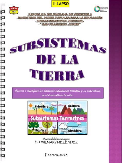 Cs Tierra1 Subsistemas De La Tierra Pdf Tierra Agua