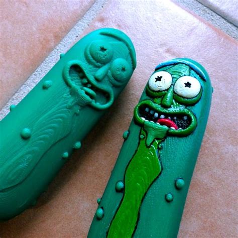 3d Printable Pickle Rick By Jon Cleaver