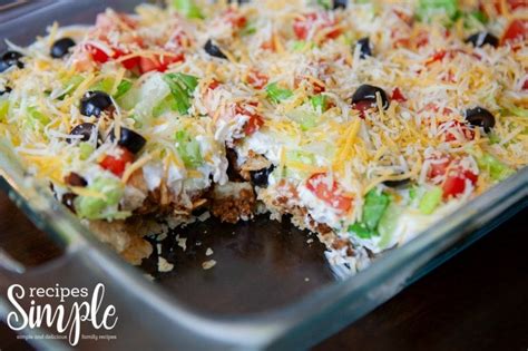 Easy Taco Casserole Recipe Recipes Simple