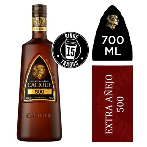 RON CACIQUE 500 EXTRA AÑEJO 700 CC JR LIQUOR STORE