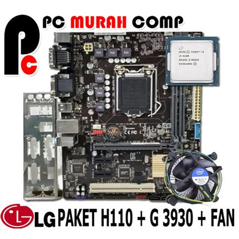 Jual Mainboard Intel Lga 1151 H110 Processor Seri G 3930 Ddr4 Paketan Mobo G3930 Kota Bekasi