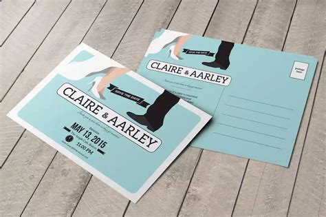 Modern Wedding Invitation & RSVP Template | Design Shack