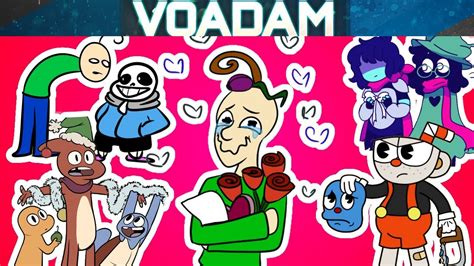 All Voadam Comic Dubs From December With Baldis Basics Cuphead