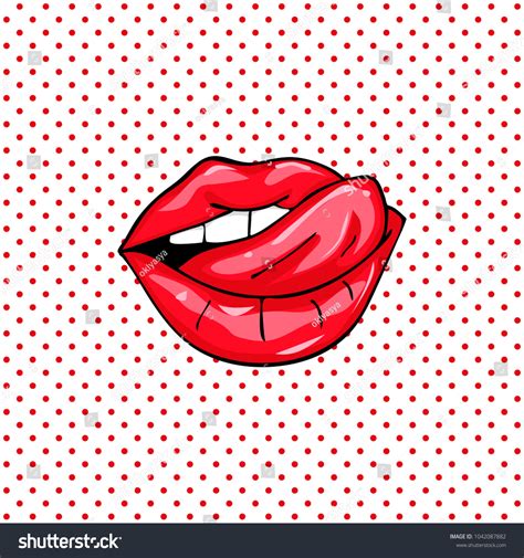 Sweet Sexy Pop Art Pair Glossy Stock Vector Royalty Free 1042087882 Shutterstock