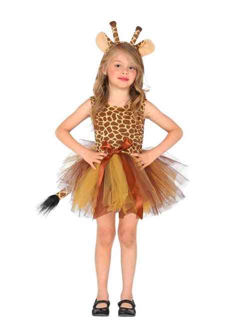 Costume Carnevale Giraffa Con Tutu Da Bambina