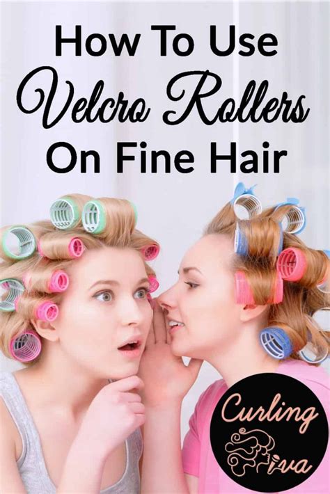 How To Use Velcro Rollers On Fine Hair Hair Rollers Tutorial Velcro Rollers Velcro Hair Rollers