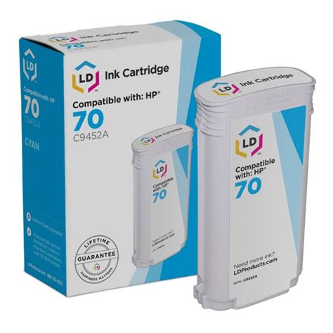 HP 70 Cyan Ink Cartridge C9452A Lower Prices 4inkjets