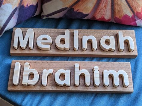 Wooden Name Puzzle Cygnet Cnc Designs