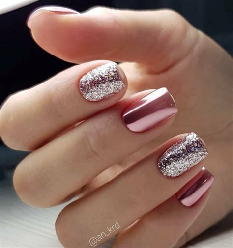 Glitter Nail Designs For Short Nails Let Your Fingertips Shine In 2023