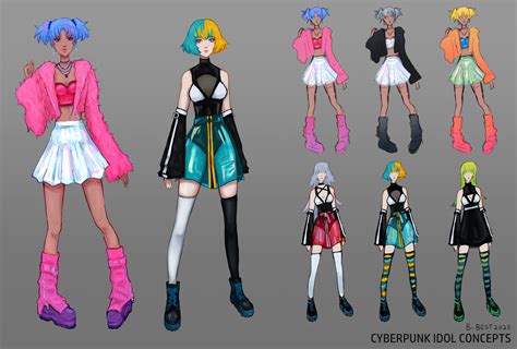 Artstation Cyberpunk Idol Character Concepts