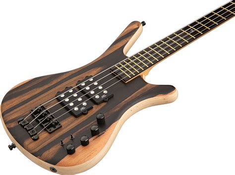 PRO GPS Corvette Marbled Ebony Top 4 String Ltd Natural Oil Finish