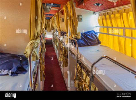 Interior of a sleeper bus in india hi-res stock photography and images ...