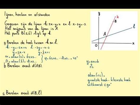 Lijnen Hoeken En Afstanden Havo B H10 3B YouTube