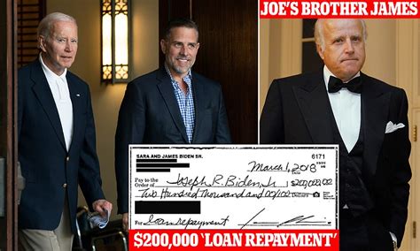 Republicans Reveal 200 000 Direct Check From James Biden To Joe Biden